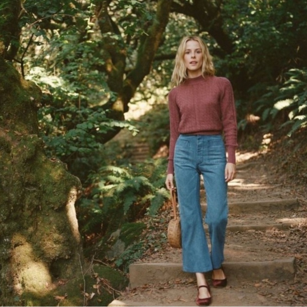 Doen Rosewood Mock-Neck Sweater